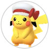 丸型-リストアイコン-コトネの帽子をかぶった「ピカチュウ」